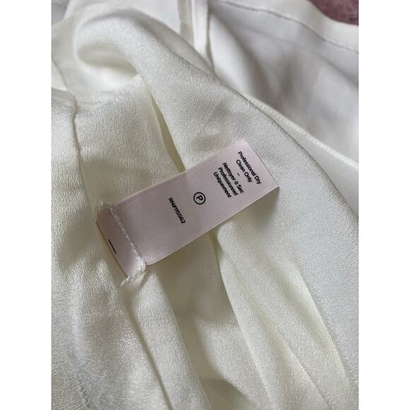 Cinq A Sept Arleen Strapless Mini Dress Boned Bustier Open Back Ivory Sz 4 White - Picture 9 of 9